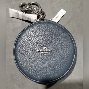 Coach Circular Coin Pouch Bag Charm NWT